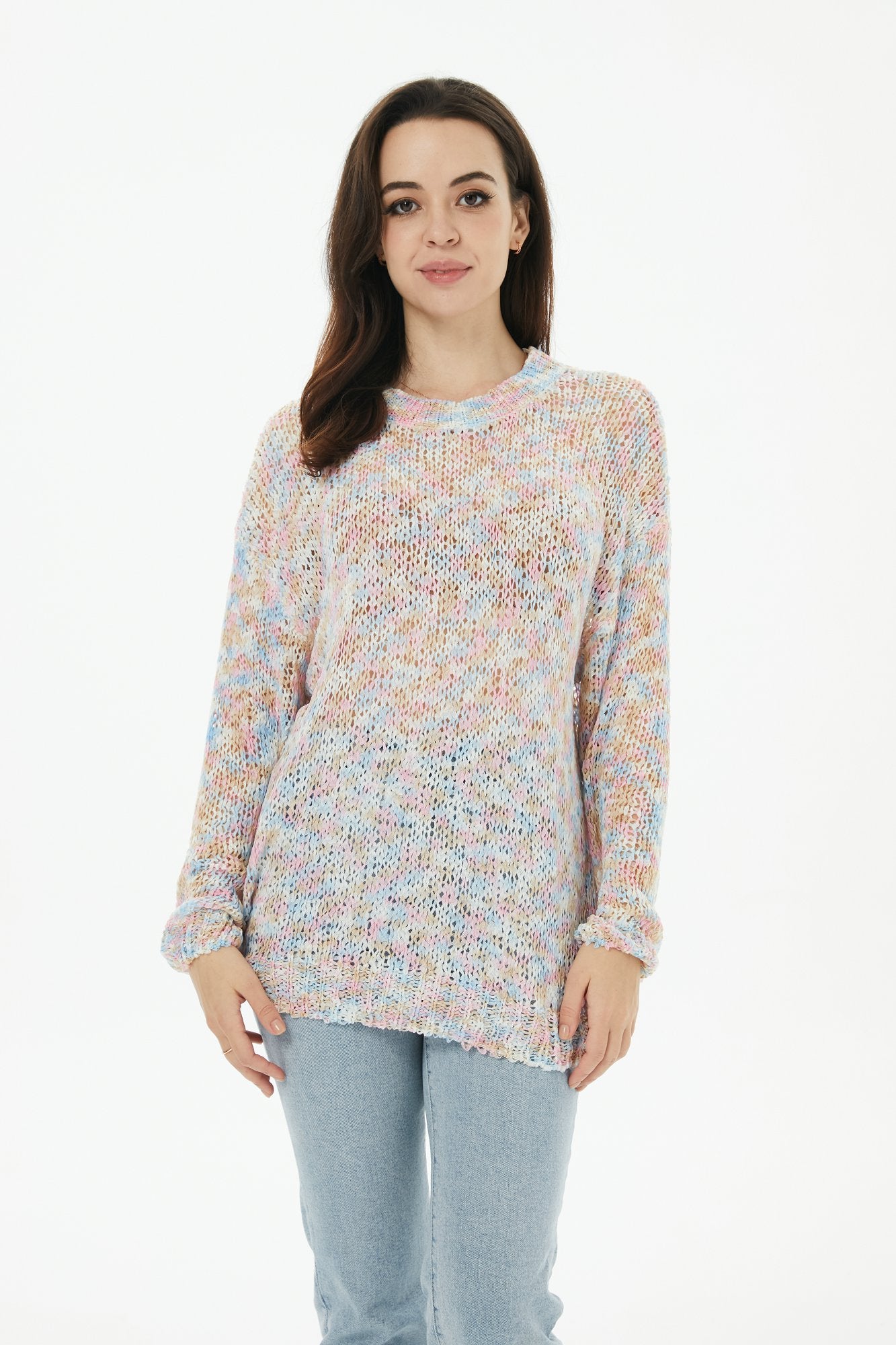 Speckled Serenity - Knit Sweater
