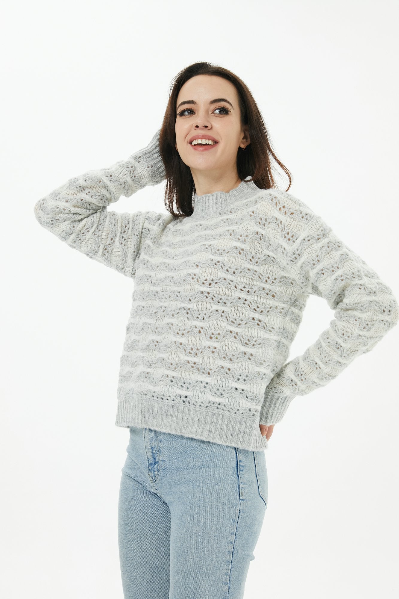 Frosty Weave - Knit Turtleneck