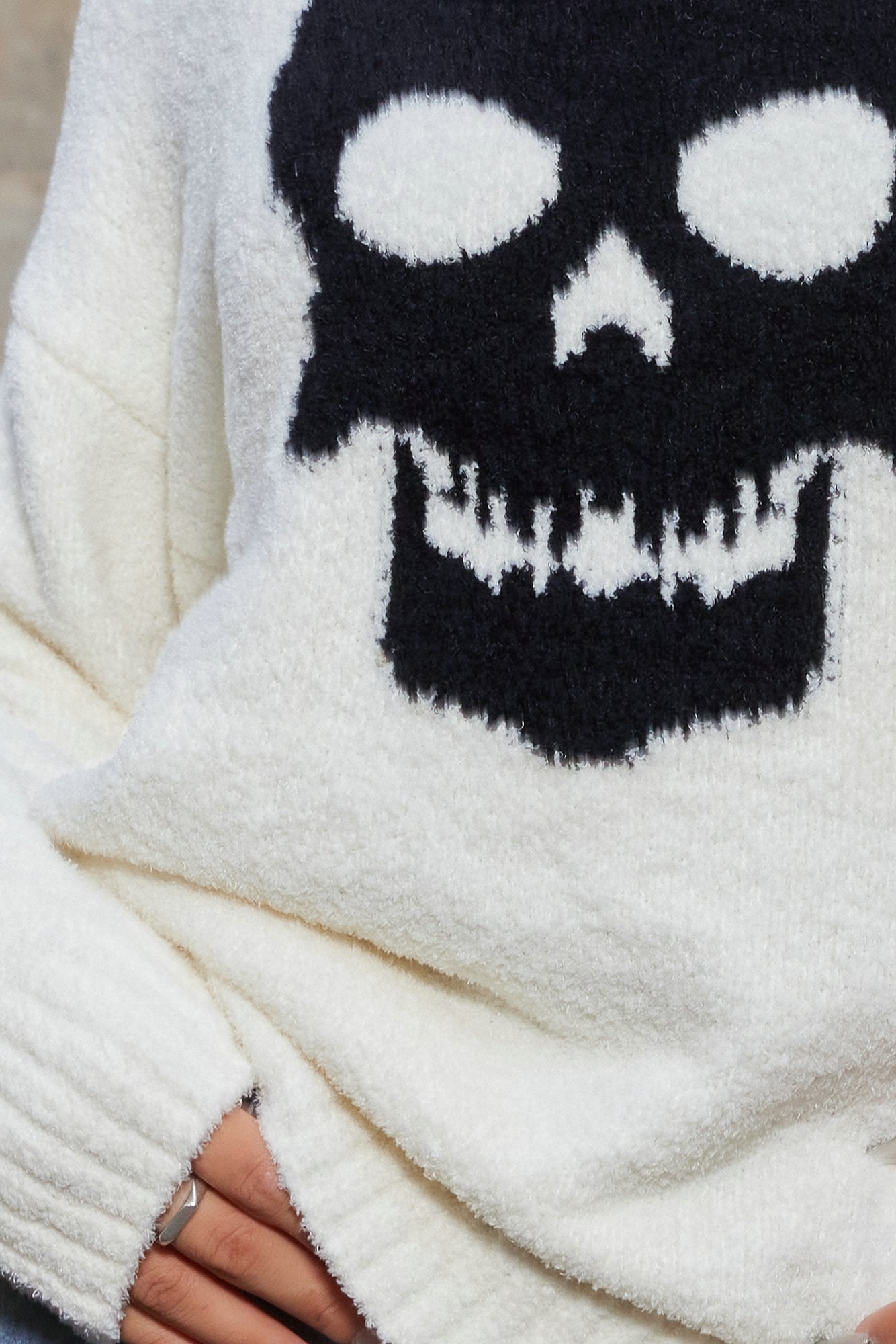 Edgy Icon - Graphic Knit Sweater