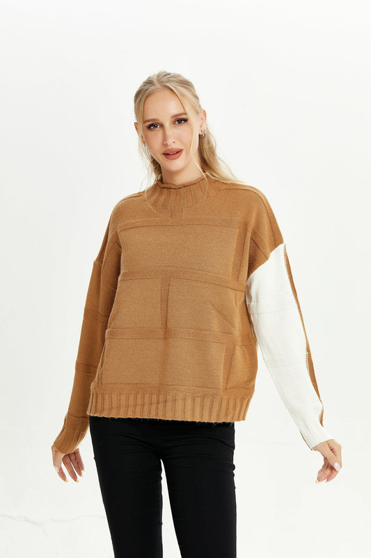 Two-Tone Textural - Luxury Sweater