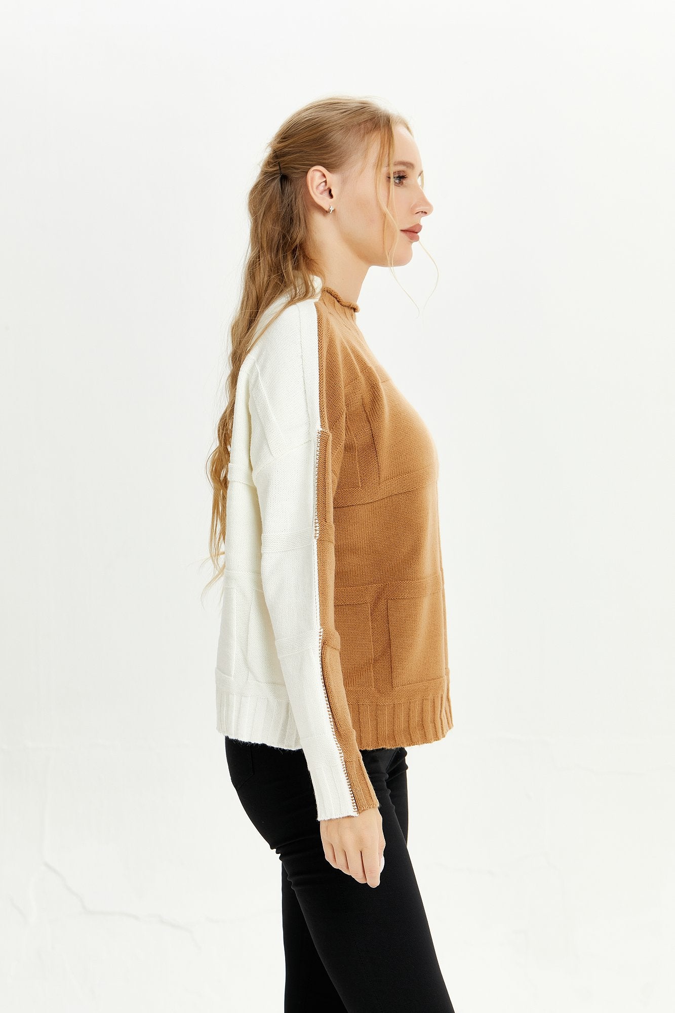 Two-Tone Textural - Luxury Sweater