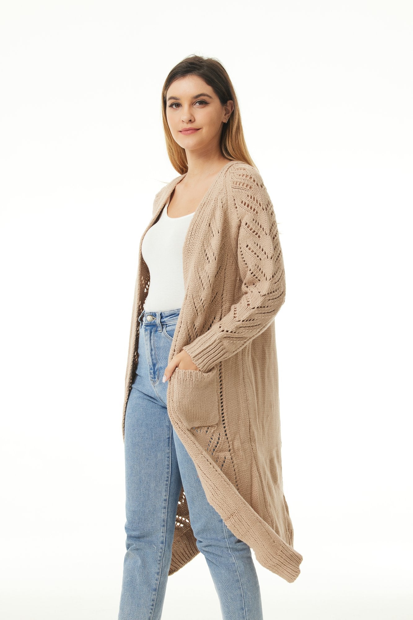 Elegant Drift - Longline Cardigan