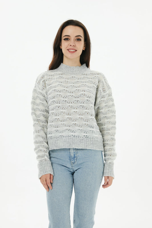 Frosty Weave - Knit Turtleneck