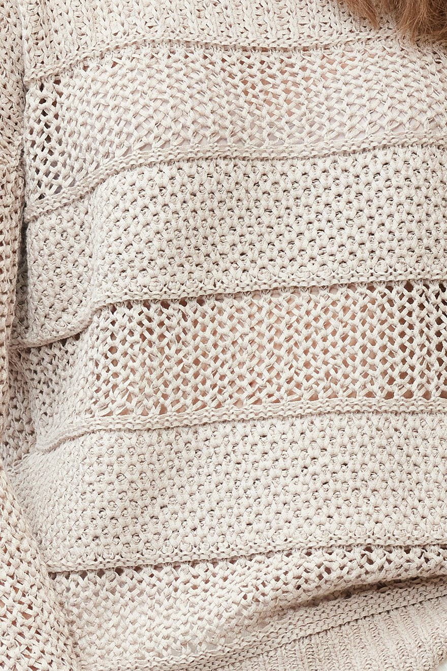 Beige Harmony - Textured Sweater